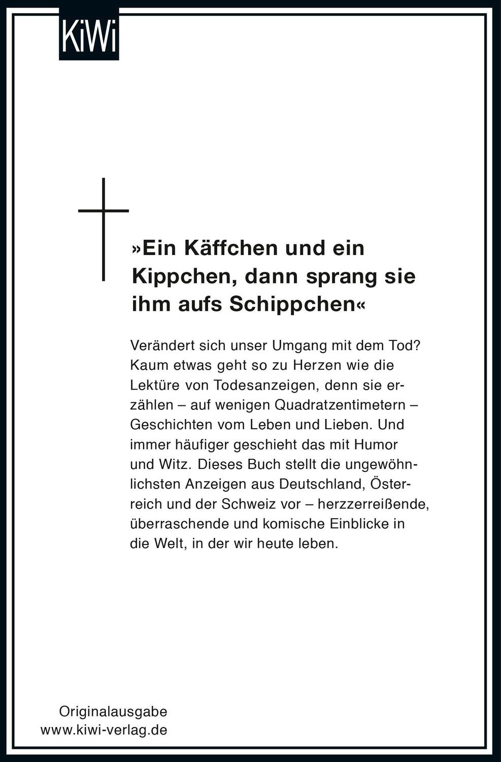 Rückseite: 9783462045499 | Ich mach mich vom Acker | Allerneueste ungewöhnliche Todesanzeigen