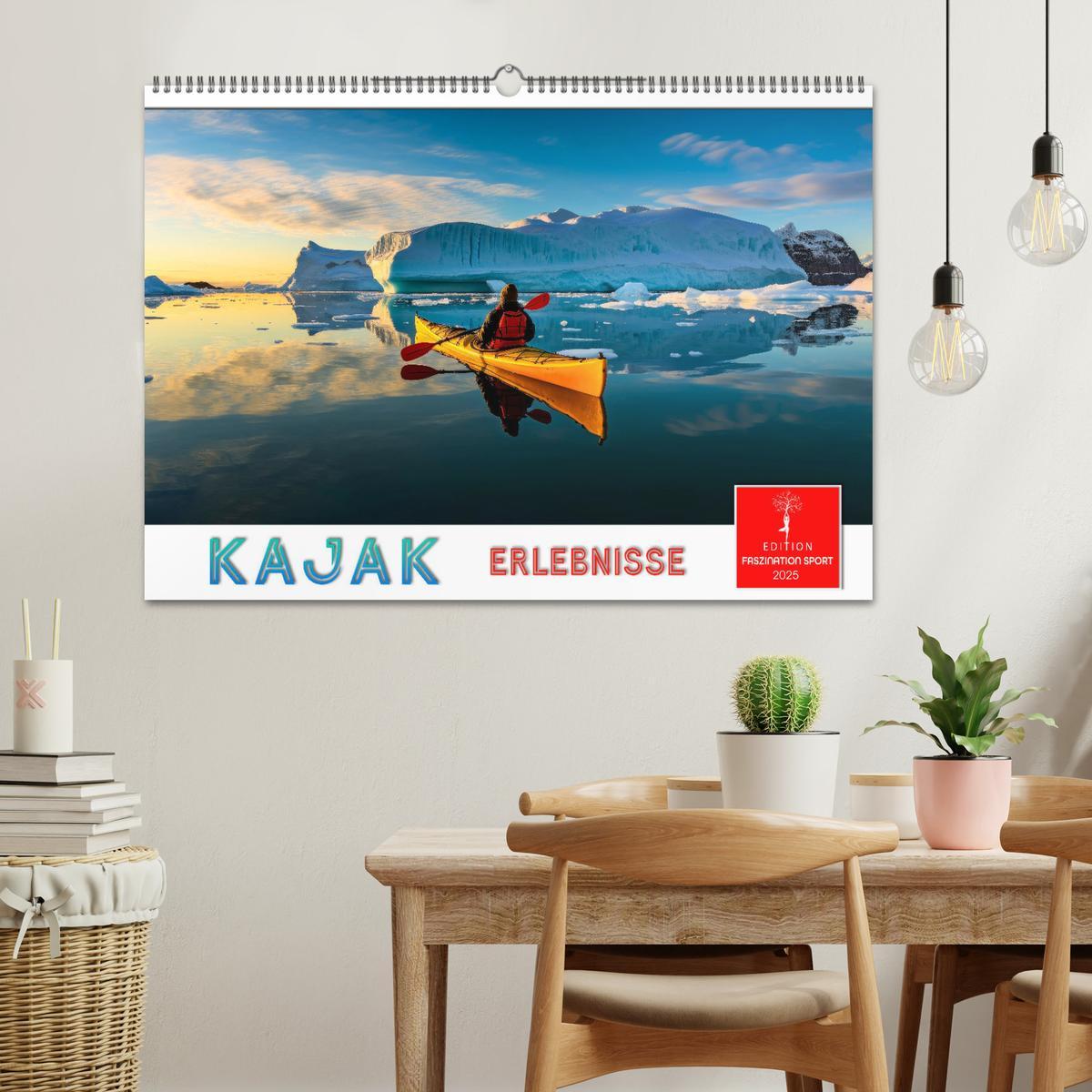 Bild: 9783457140161 | Kajak Erlebnisse (Wandkalender 2025 DIN A2 quer), CALVENDO...