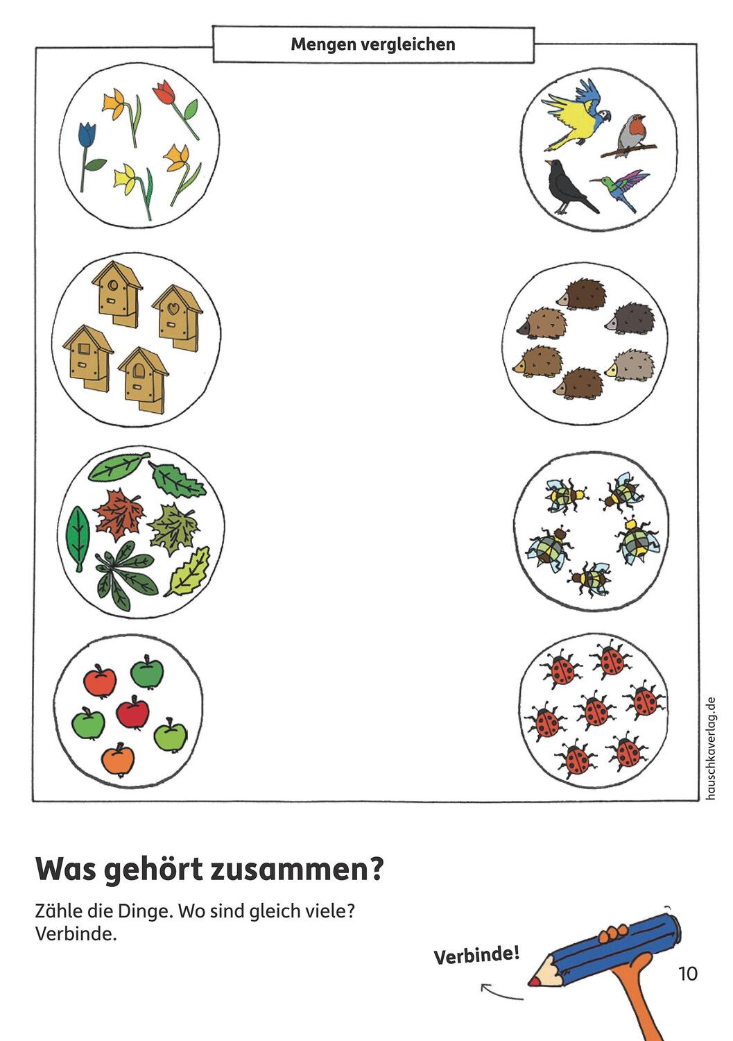 Bild: 9783881006279 | Vorschulblock - Zahlen und Mengen ab 5 Jahre, A5-Block | Ulrike Maier