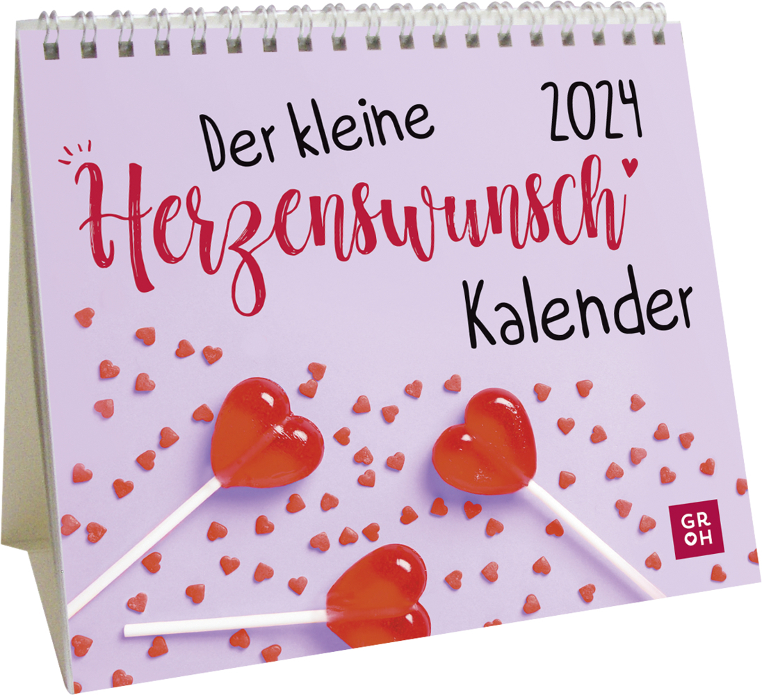 Cover: 4036442010822 | Mini-Kalender 2024: Der kleine Herzenswunschkalender | Groh Verlag