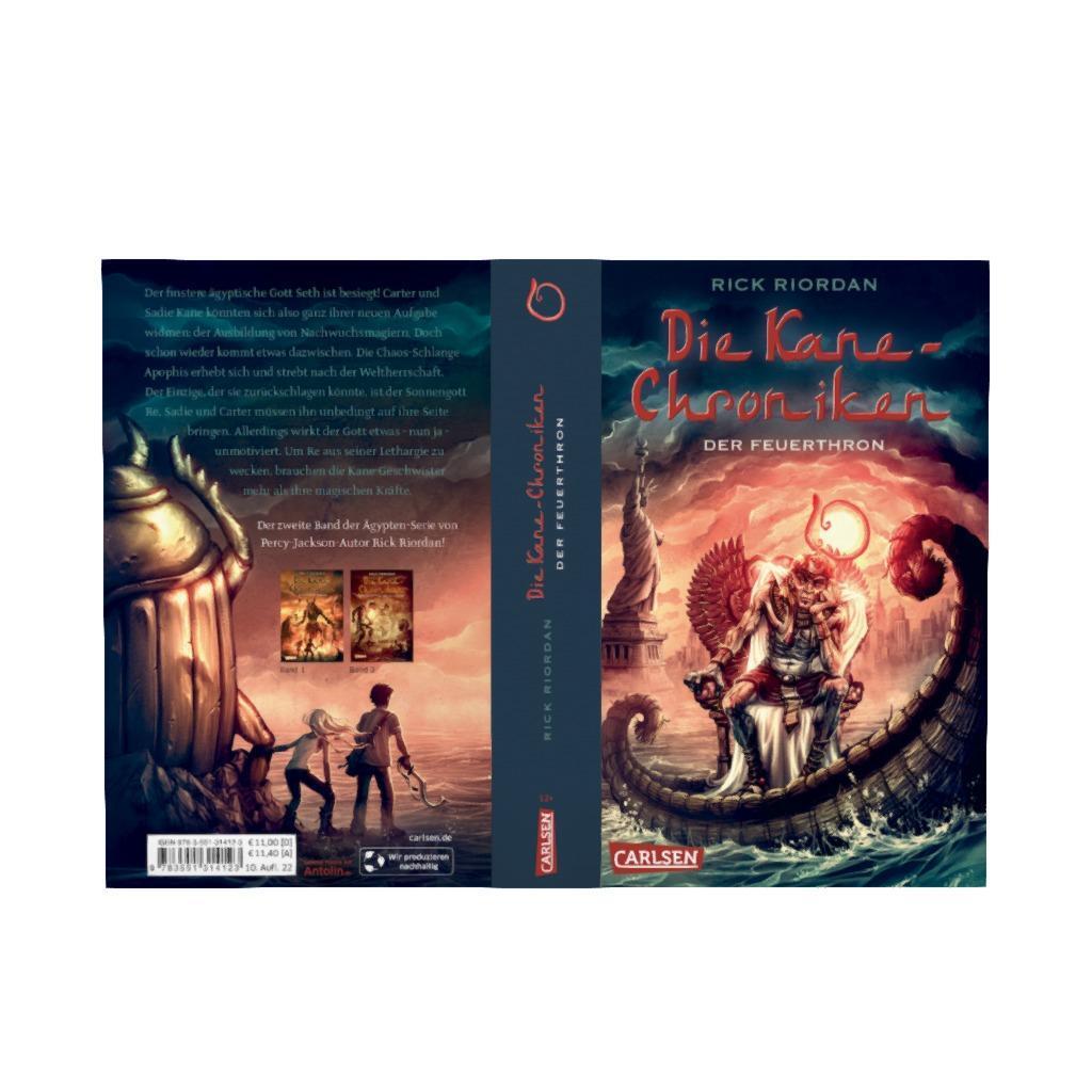 Bild: 9783551314123 | Die Kane-Chroniken 02: Der Feuerthron | Rick Riordan | Taschenbuch