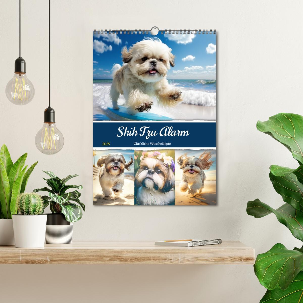 Bild: 9783435873623 | Shih Tzu Alarm. Glückliche Wuschelköpfe (Wandkalender 2025 DIN A3...