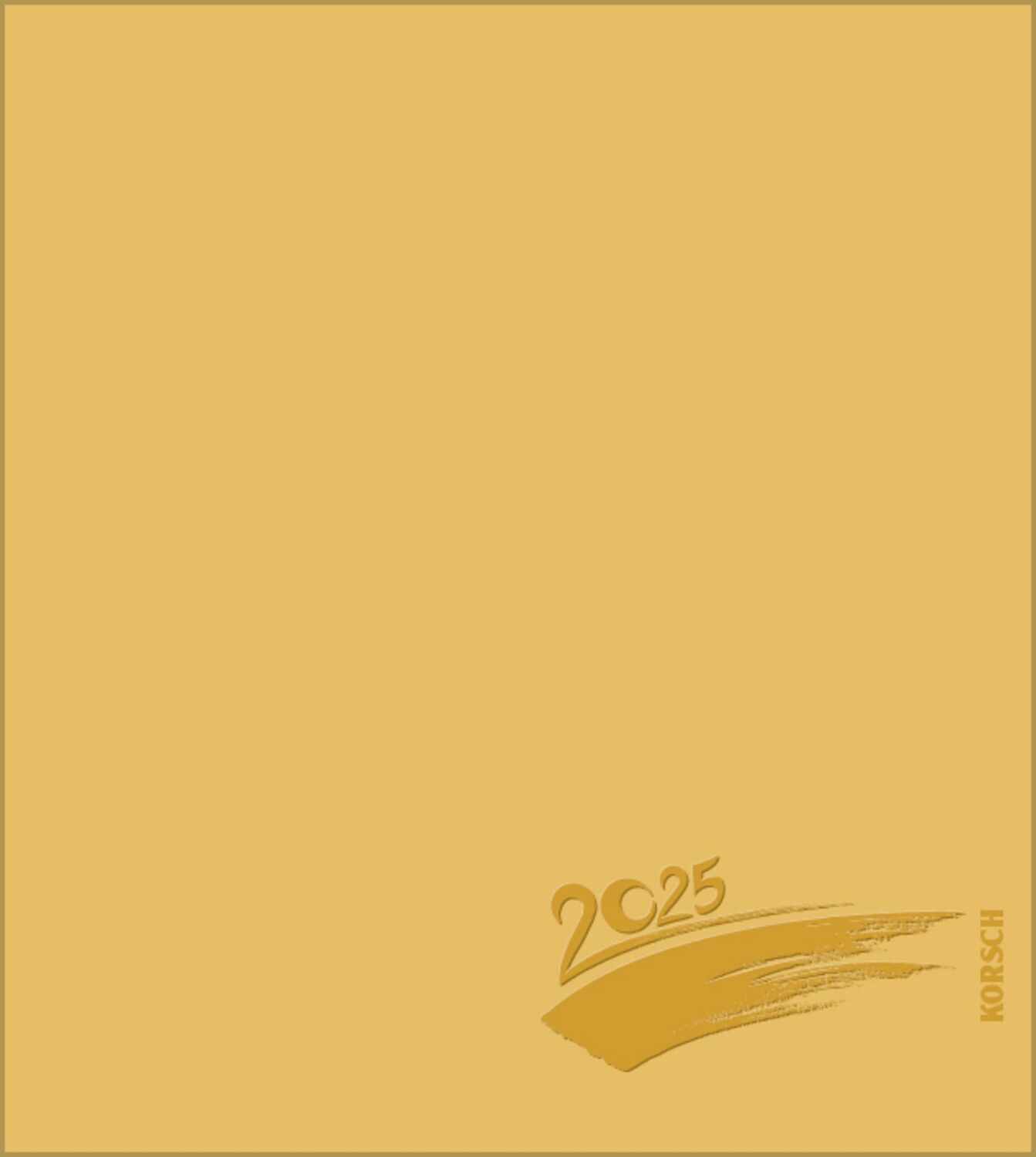 Cover: 9783731878421 | Foto-Malen-Basteln Bastelkalender gold 2025 | Verlag Korsch | Kalender