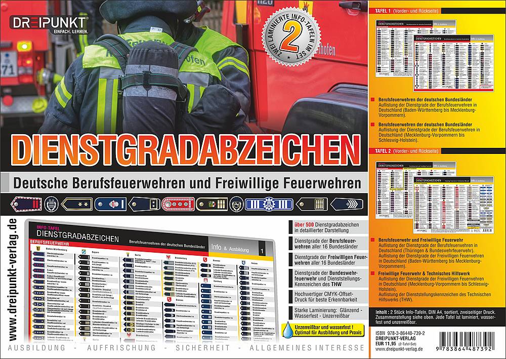 Cover: 9783864487392 | Dienstgradabzeichen Feuerwehr | Schulze Media GmbH | Poster | 4 S.