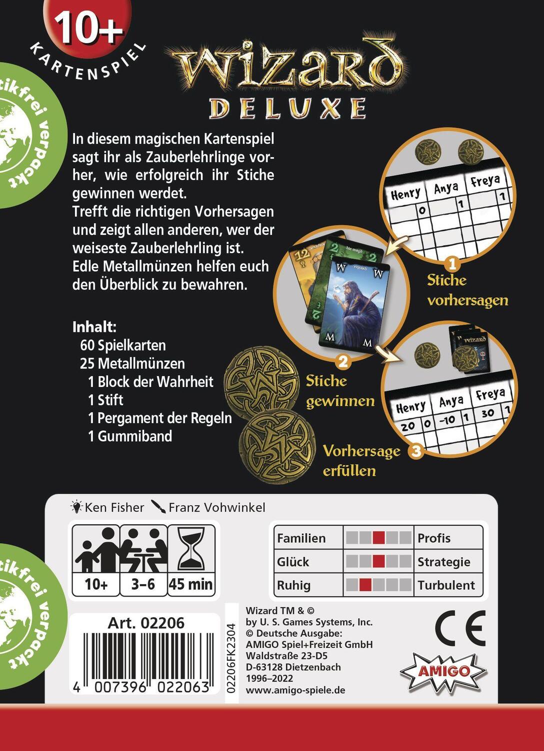 Bild: 4007396022063 | Wizard Deluxe | AMIGO - Kartenspiel | AMIGO Spiel Freizeit | Spiel