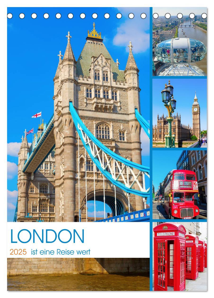 Cover: 9783435947690 | London ist eine Reise wert (Tischkalender 2025 DIN A5 hoch),...