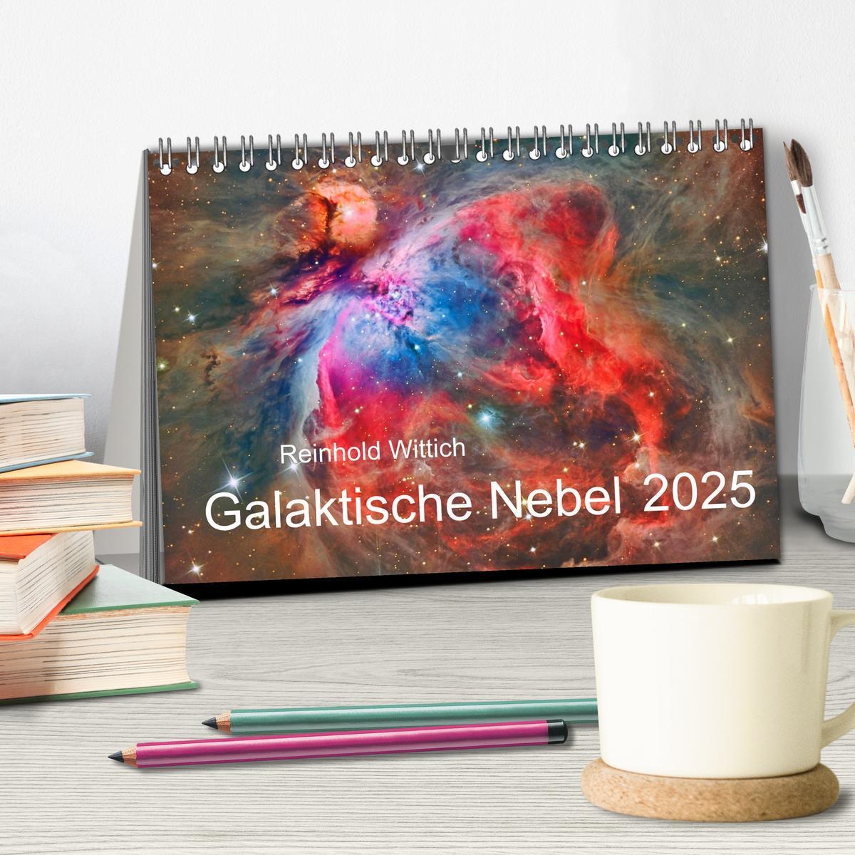 Bild: 9783435395217 | Galaktische Nebel (Tischkalender 2025 DIN A5 quer), CALVENDO...