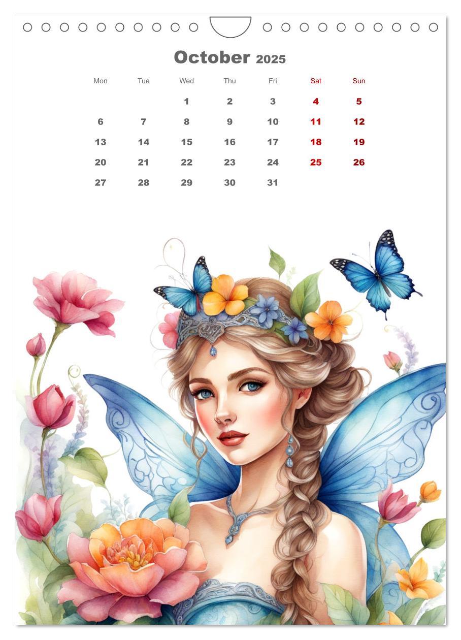 Bild: 9781325924967 | The fairies (Wall Calendar 2025 DIN A4 portrait), CALVENDO 12 Month...