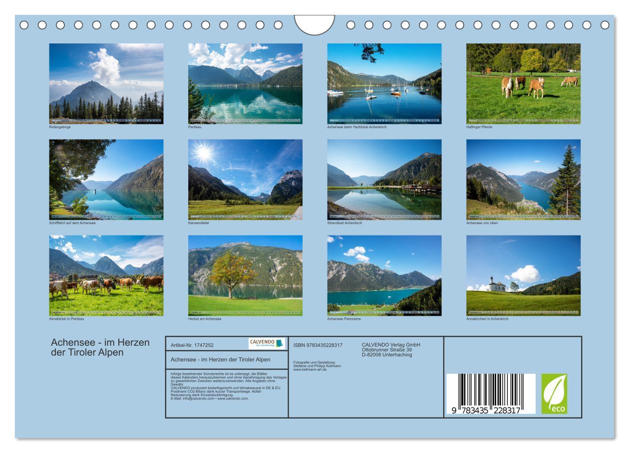 Bild: 9783435228317 | Achensee - im Herzen der Tiroler Alpen (Wandkalender 2025 DIN A4...