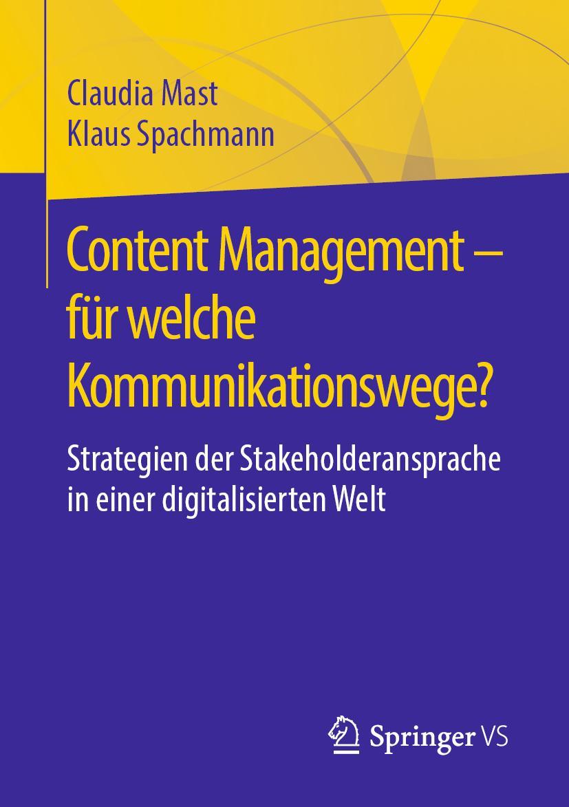 Cover: 9783658304409 | Content Management - für welche Kommunikationswege? | Taschenbuch