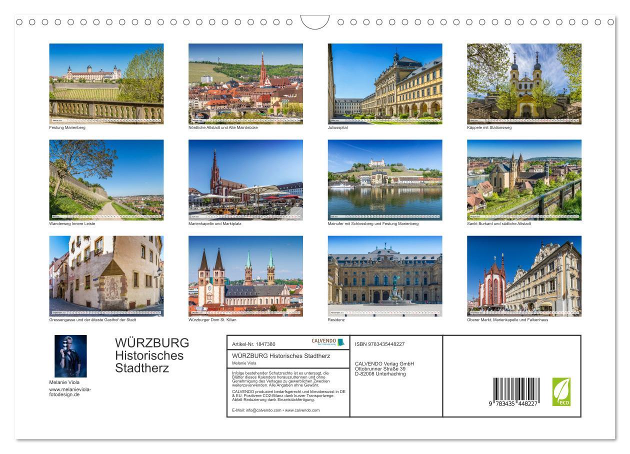 Bild: 9783435448227 | WÜRZBURG Historisches Stadtherz (Wandkalender 2025 DIN A3 quer),...