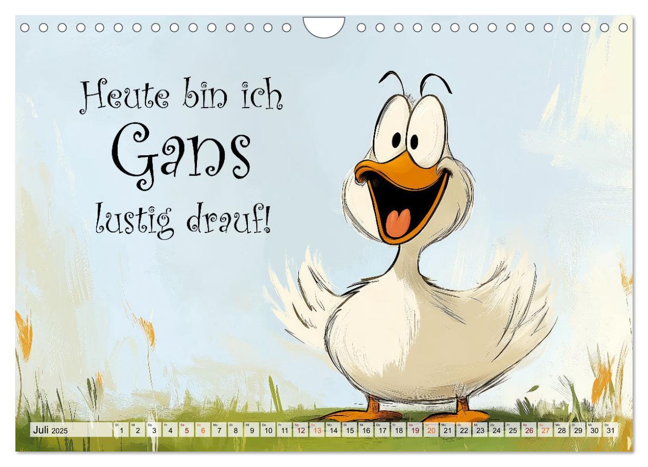 Bild: 9783457189993 | Gans coole Sprüche (Wandkalender 2025 DIN A4 quer), CALVENDO...