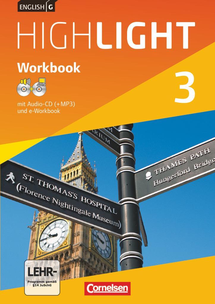 Cover: 9783060333110 | English G Highlight 03: 7. Schuljahr Hauptschule. Workbook mit...