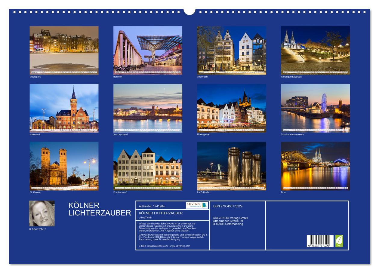 Bild: 9783435176229 | KÖLNER LICHTERZAUBER (Wandkalender 2025 DIN A2 quer), CALVENDO...