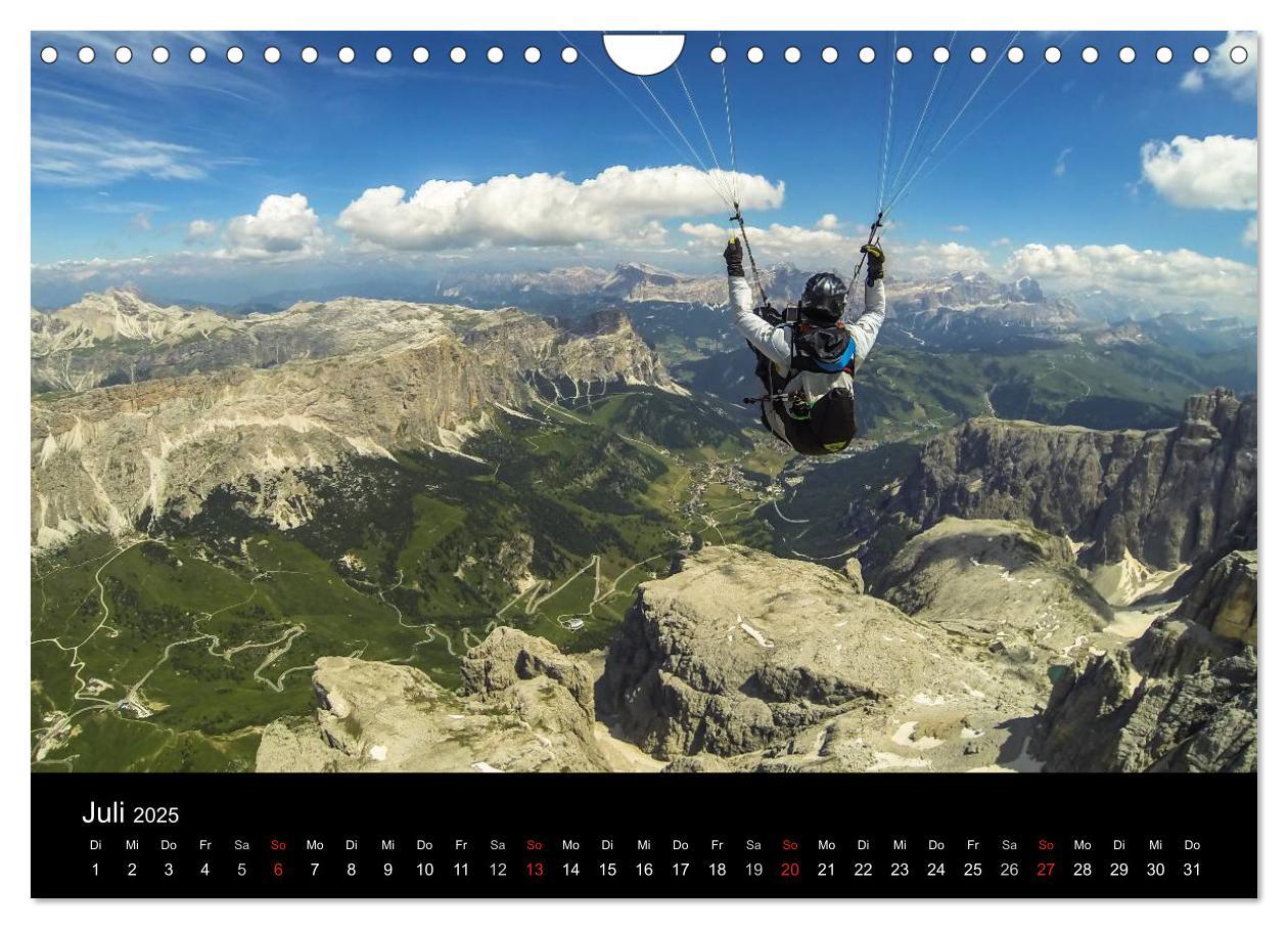 Bild: 9783435631315 | Paragliding - zwischen Himmel und Erde (Wandkalender 2025 DIN A4...