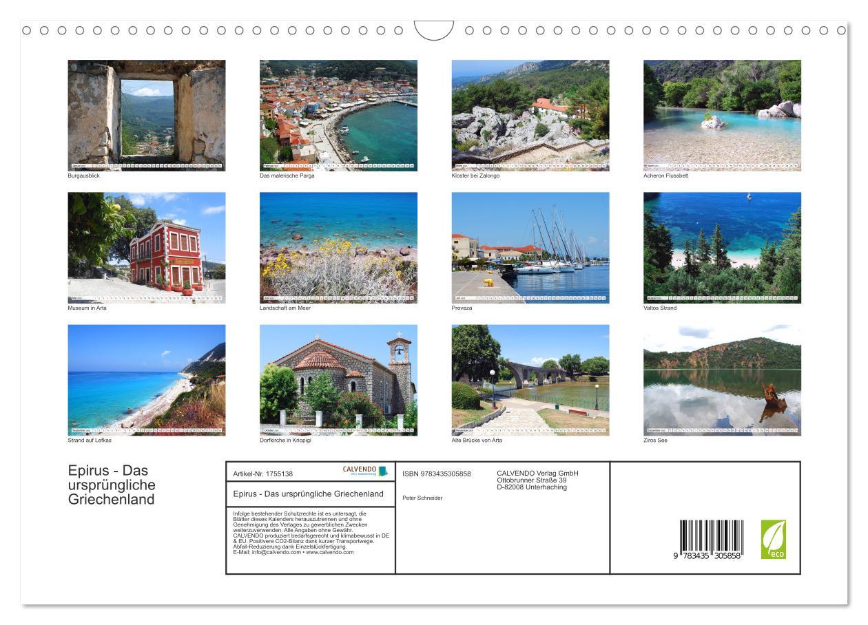 Bild: 9783435305858 | Epirus - Das ursprüngliche Griechenland (Wandkalender 2025 DIN A3...