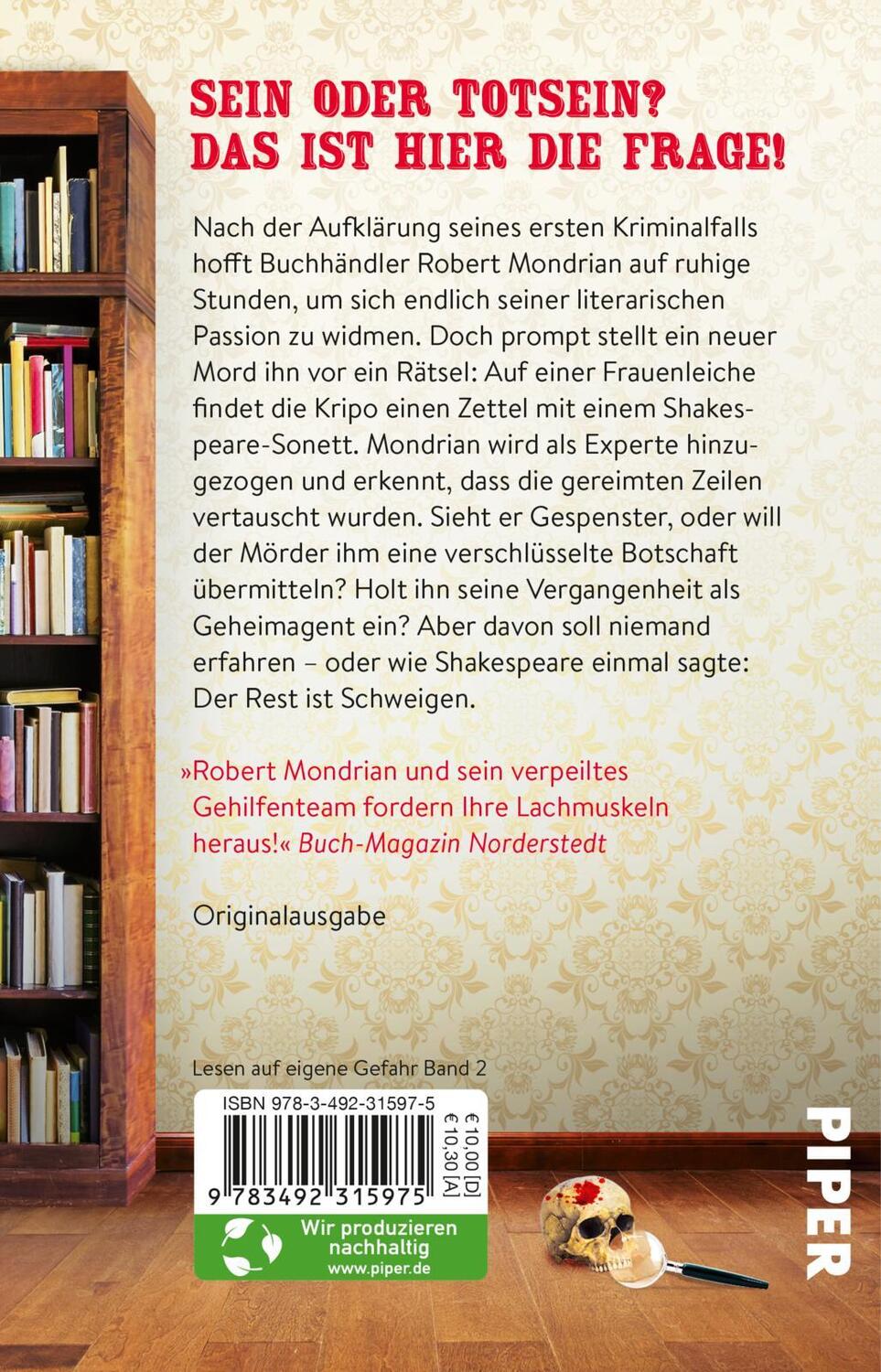 Rückseite: 9783492315975 | Sein oder Totsein | Jürgen Seibold | Taschenbuch | 304 S. | Deutsch