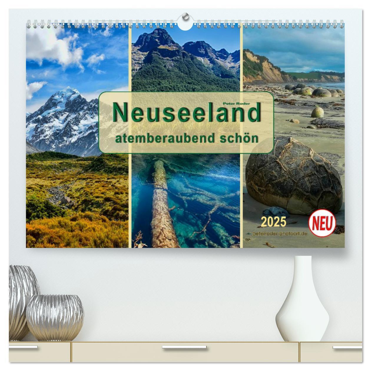 Cover: 9783435478774 | Neuseeland - atemberaubend schön (hochwertiger Premium Wandkalender...