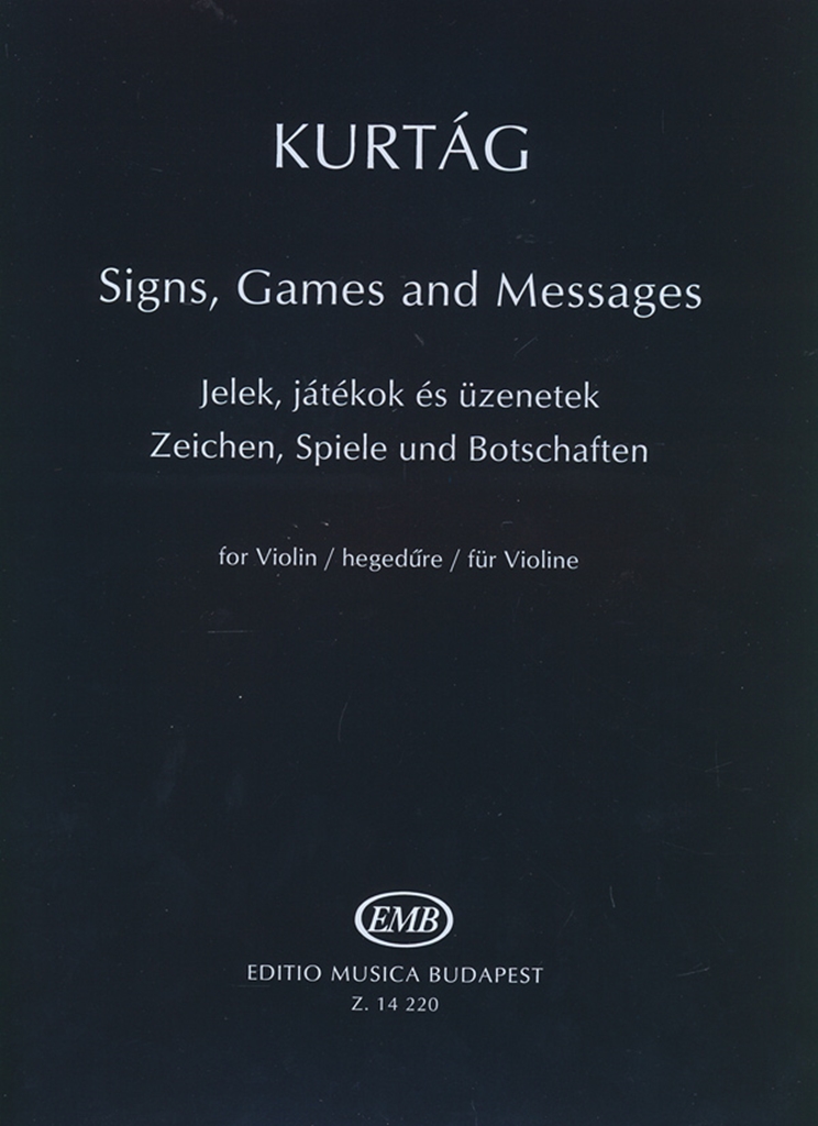 Cover: 9790080142202 | Zeichen, Spiele und Botschaften für Violine | Solo | György Kurtág