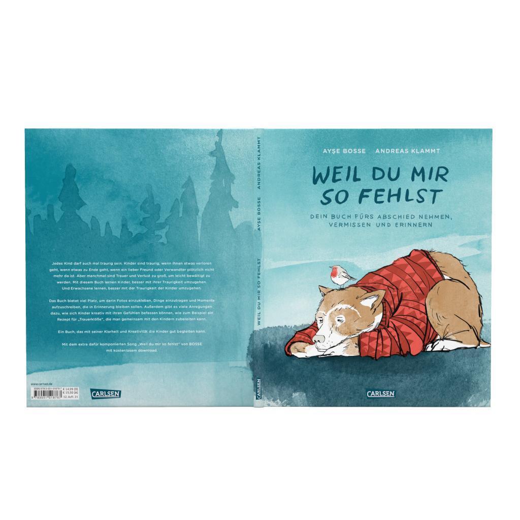 Bild: 9783551518767 | Weil du mir so fehlst | mit einem Lied von BOSSE zum download | Buch