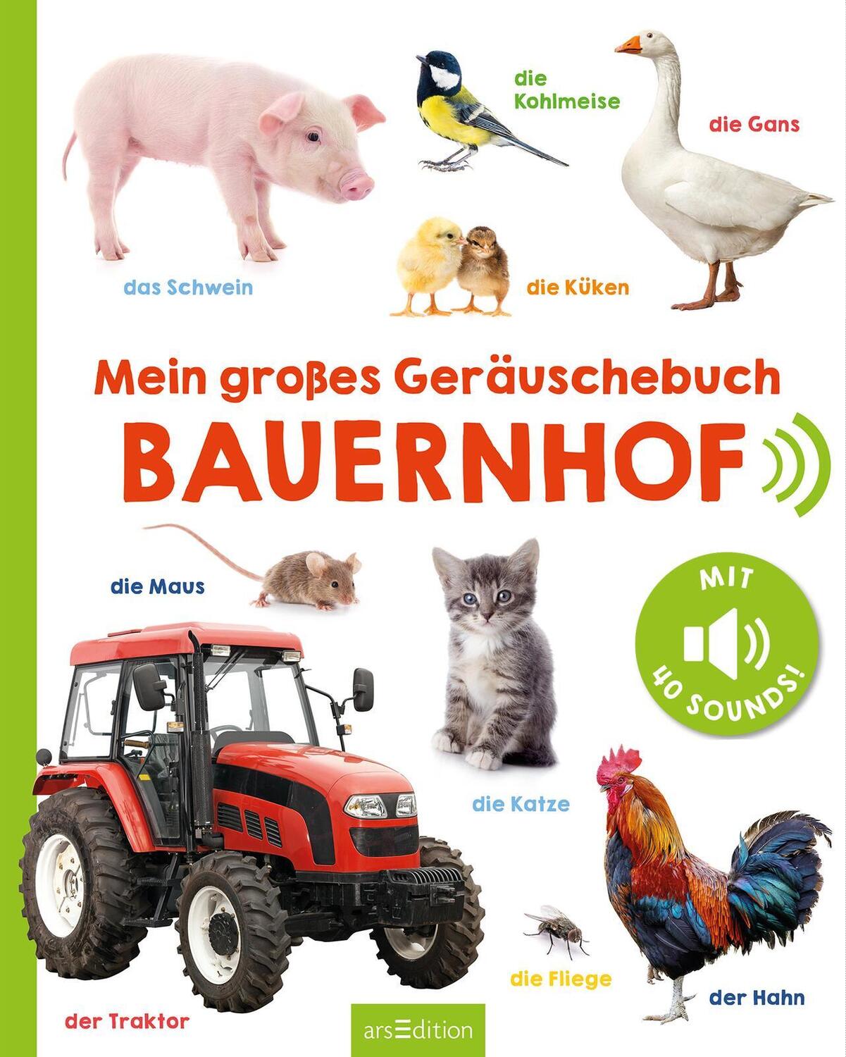 Bild: 9783845852294 | Mein großes Geräuschebuch - Bauernhof | Mit 40 Sounds | Buch | 16 S.