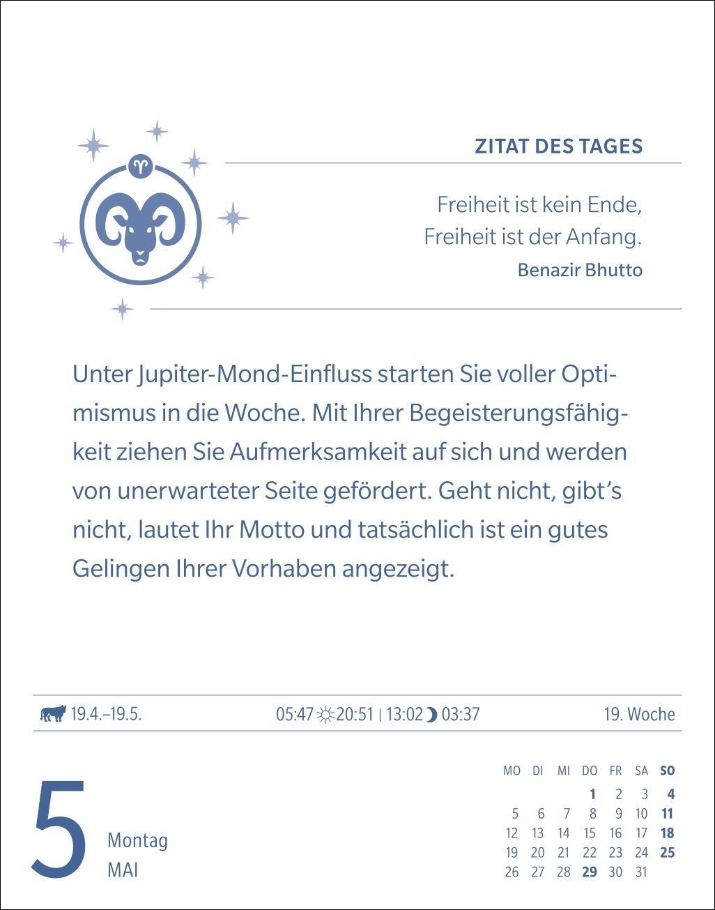 Bild: 9783840033674 | Widder Sternzeichenkalender 2025 - Tagesabreißkalender - Ihr...