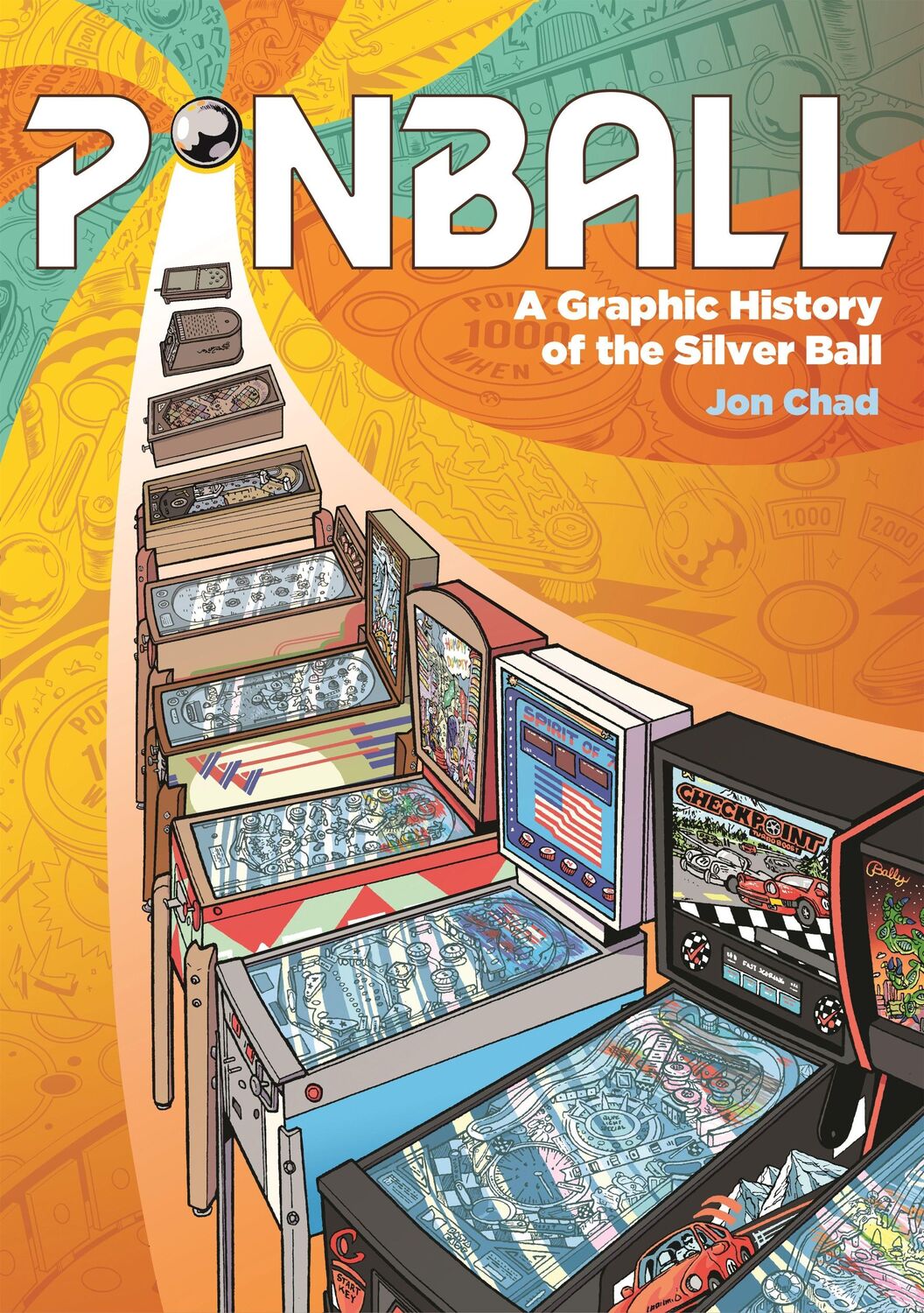 Cover: 9781250249210 | Pinball | A Graphic History of the Silver Ball | Jon Chad | Buch