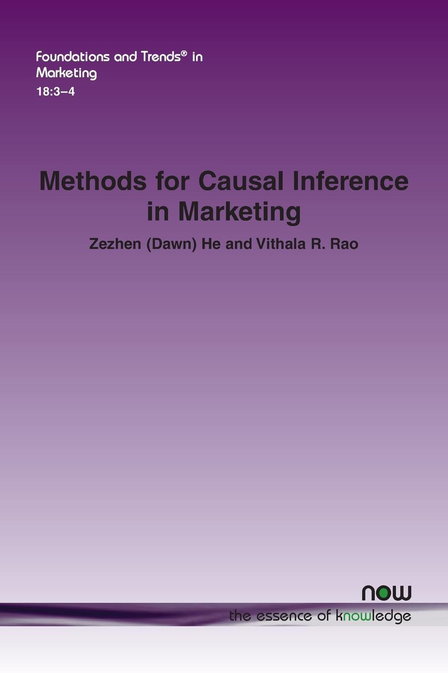 Cover: 9781638283423 | Methods for Causal Inference in Marketing | Vithala R. Rao | Buch