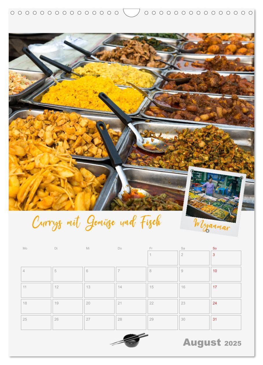 Bild: 9783435925162 | ASIA STREET FOOD - Der Küchenplaner (Wandkalender 2025 DIN A3...