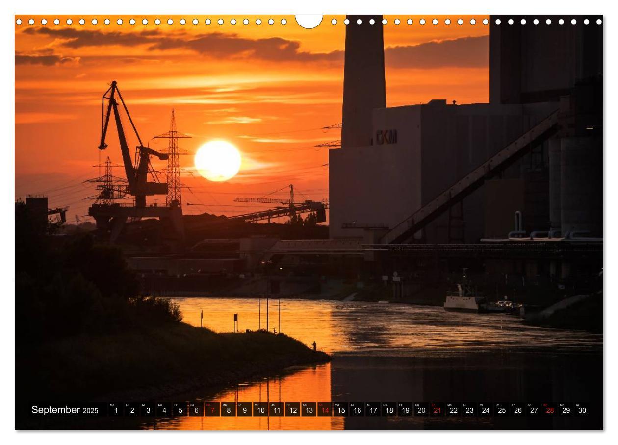 Bild: 9783435597857 | Mannheim 2025 - wenn es Nacht wird im Hafen (Wandkalender 2025 DIN...