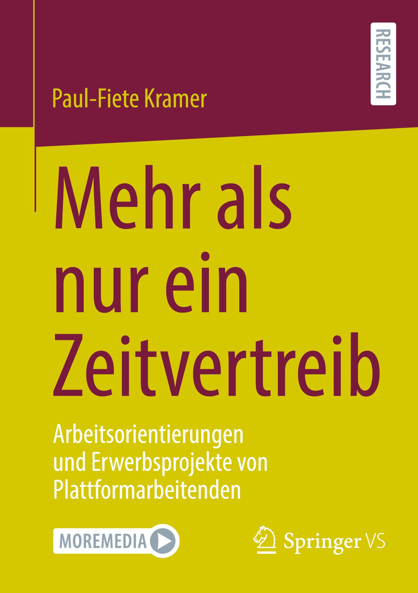 Cover: 9783658445478 | Mehr als nur ein Zeitvertreib | Paul-Fiete Kramer | Taschenbuch | xiii