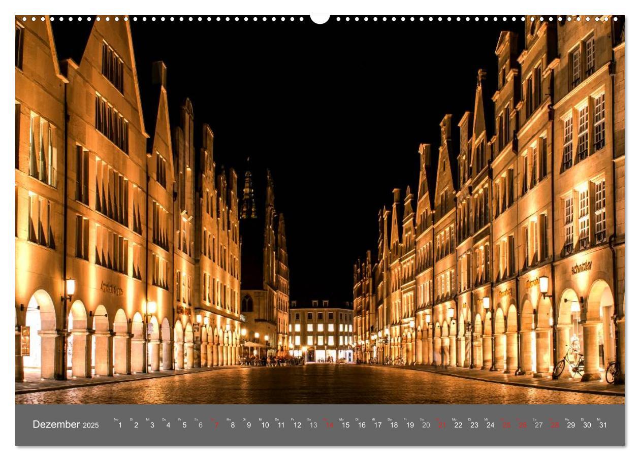 Bild: 9783435558094 | Leuchtendes Münster 2025 - die Metropole Westfalens (Wandkalender...