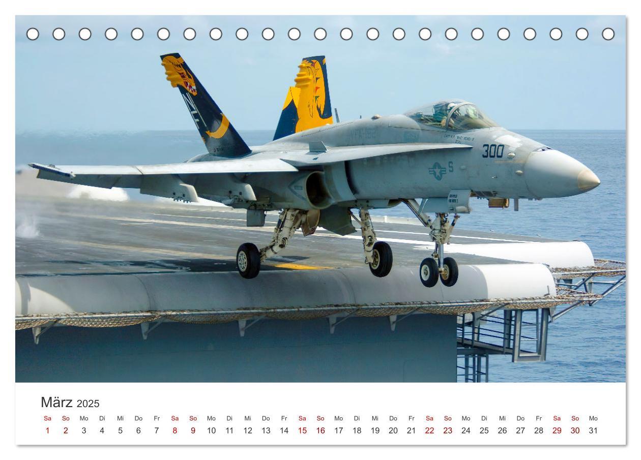 Bild: 9783383917622 | Kampfjets - Düsenjäger-Kalender (Tischkalender 2025 DIN A5 quer),...