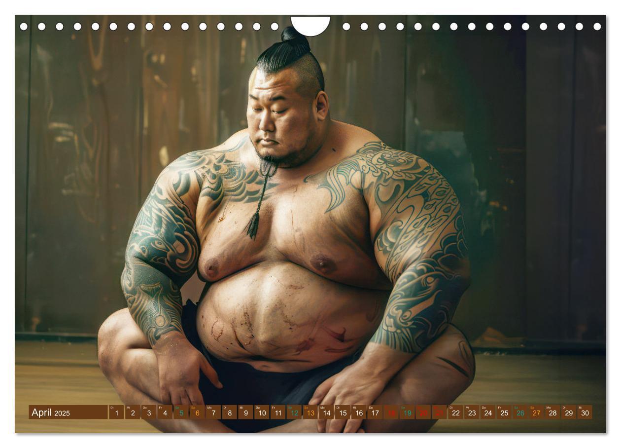 Bild: 9783383809613 | Sumo - Japans schwere Ringer (Wandkalender 2025 DIN A4 quer),...