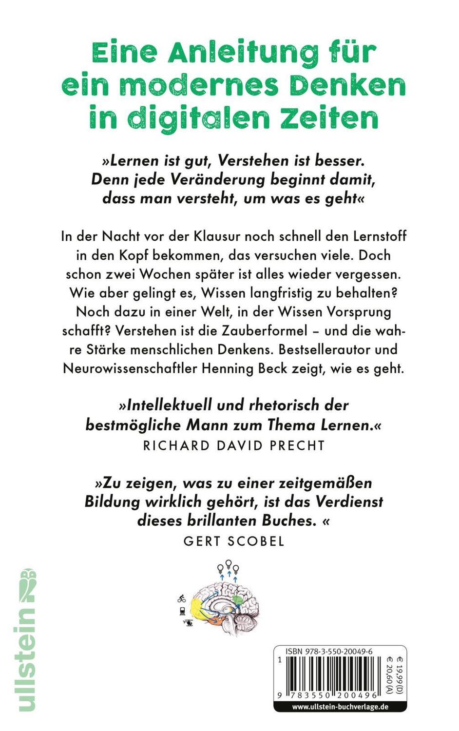 Rückseite: 9783550200496 | Das neue Lernen | Henning Beck | Buch | 272 S. | Deutsch | 2020