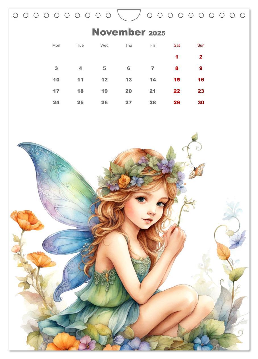 Bild: 9781325924967 | The fairies (Wall Calendar 2025 DIN A4 portrait), CALVENDO 12 Month...