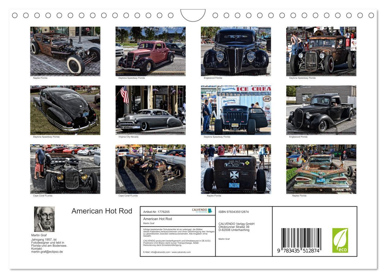 Bild: 9783435512874 | American Hot Rod (Wandkalender 2025 DIN A4 quer), CALVENDO...