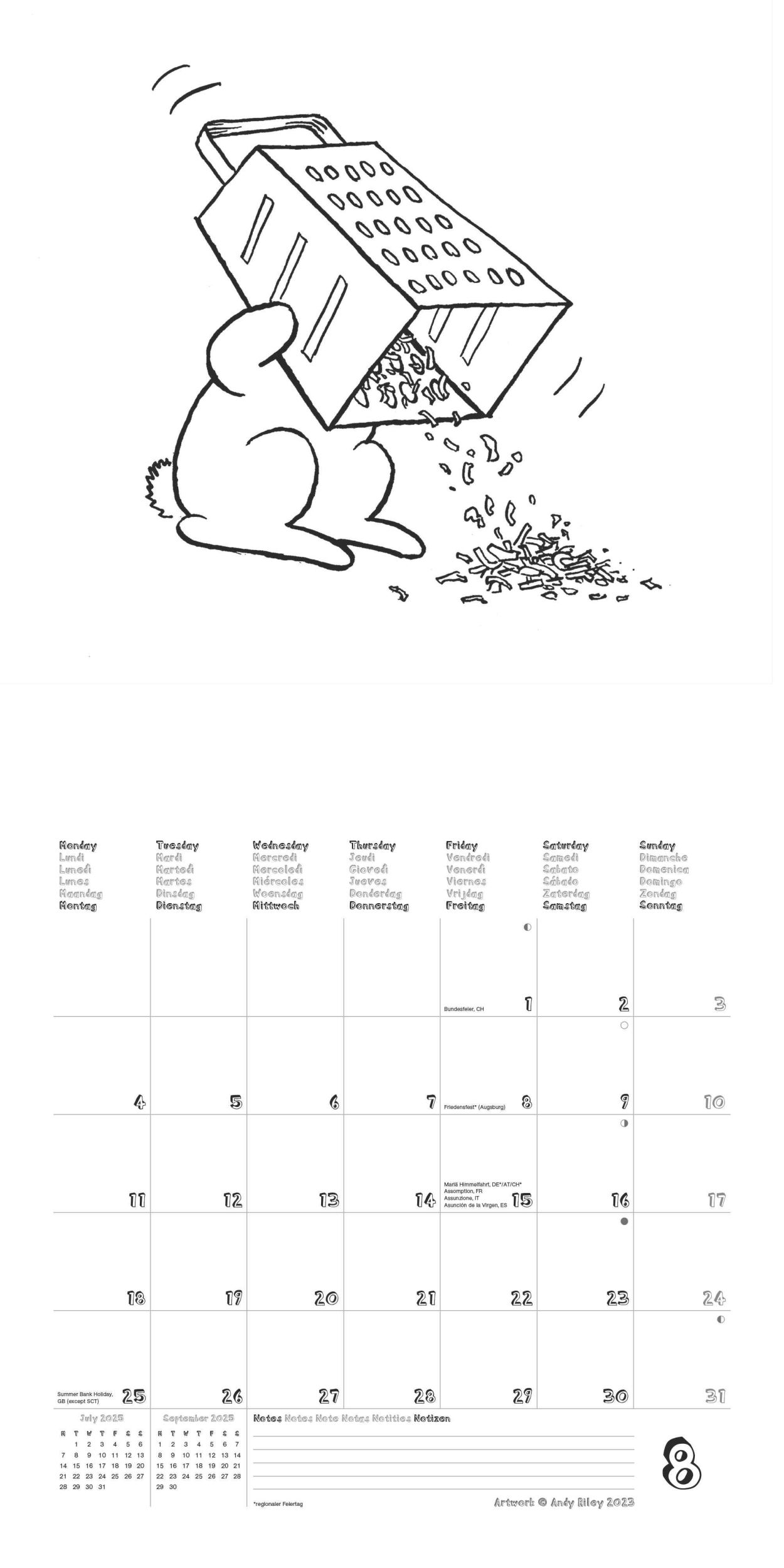 Bild: 4002725987938 | Bunny Suicides 2025 - Wand-Kalender - Broschüren-Kalender - 30x30 -...