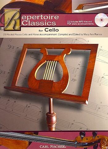 Cover: 9780825890581 | Repertoire Classics for Cello | Partitur + Stimmen + CD | 2013