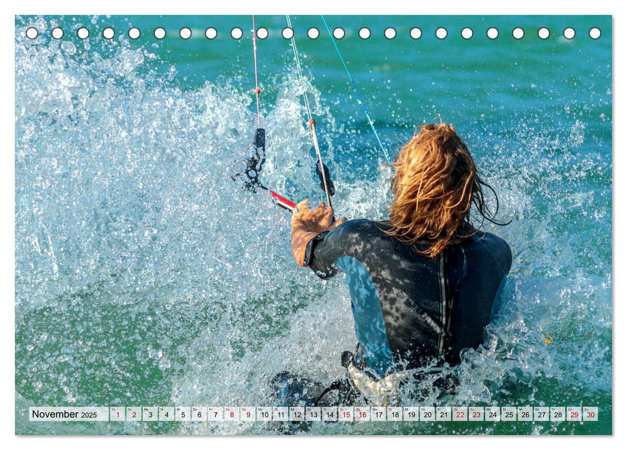 Bild: 9783435325771 | Kitesurfen - Action pur (Tischkalender 2025 DIN A5 quer), CALVENDO...