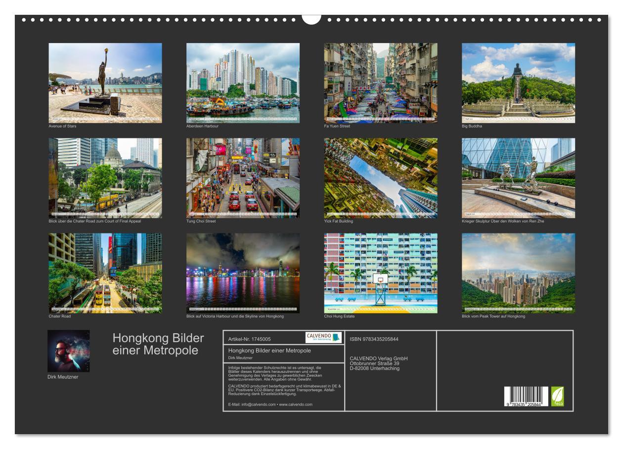 Bild: 9783435205844 | Hongkong Bilder einer Metropole (Wandkalender 2025 DIN A2 quer),...