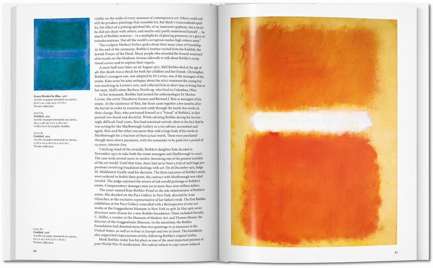 Bild: 9783836504232 | Rothko | 1903-1970 Bilder als Dramen | Jacob Baal-Teshuva | Buch