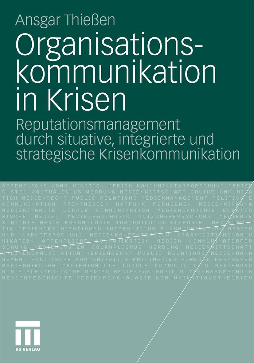 Cover: 9783531182391 | Organisationskommunikation in Krisen | Ansgar Thießen | Taschenbuch