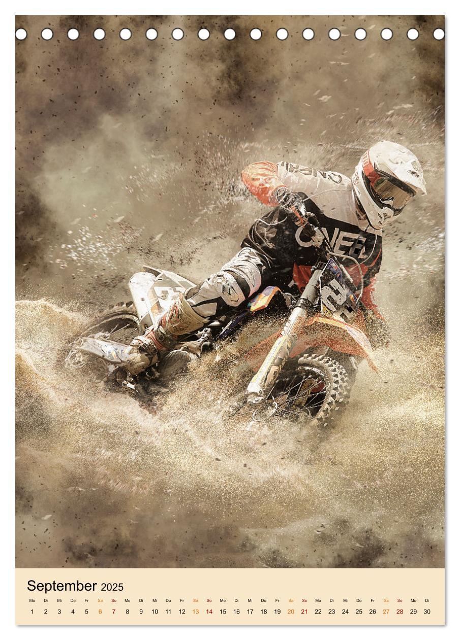 Bild: 9783435890385 | Motocross - Sport der Extreme (Tischkalender 2025 DIN A5 hoch),...