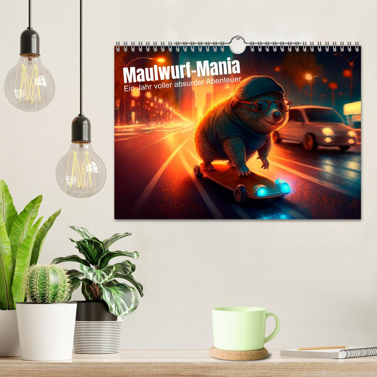 Bild: 9783383914324 | Maulwurf Mania Ein Jahr voller absurder Abenteuer (Wandkalender...