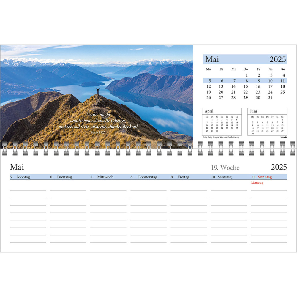 Bild: 9783754825457 | In deine Hand leg ich den Tag 2025 | Wochen-Tischkalender | Kalender