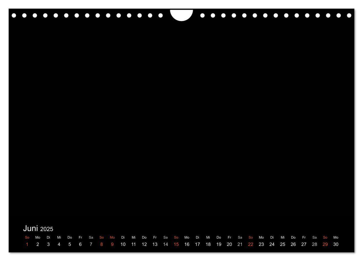 Bild: 9783435839414 | Bastelkalender - Schwarz (Wandkalender 2025 DIN A4 quer), CALVENDO...