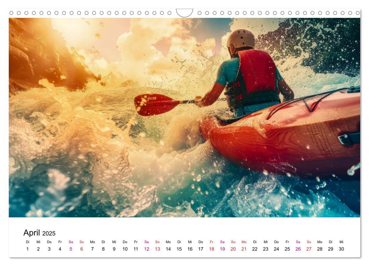 Bild: 9783457140109 | Kajak Erlebnisse (Wandkalender 2025 DIN A3 quer), CALVENDO...