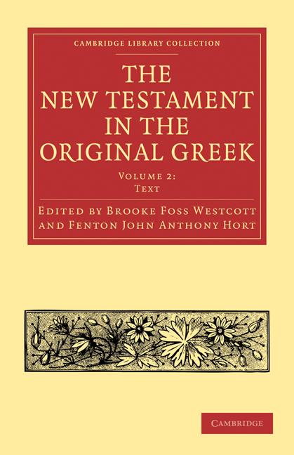 Cover: 9781108007092 | The New Testament in the Original Greek | Brooke Foss Westcott (u. a.)