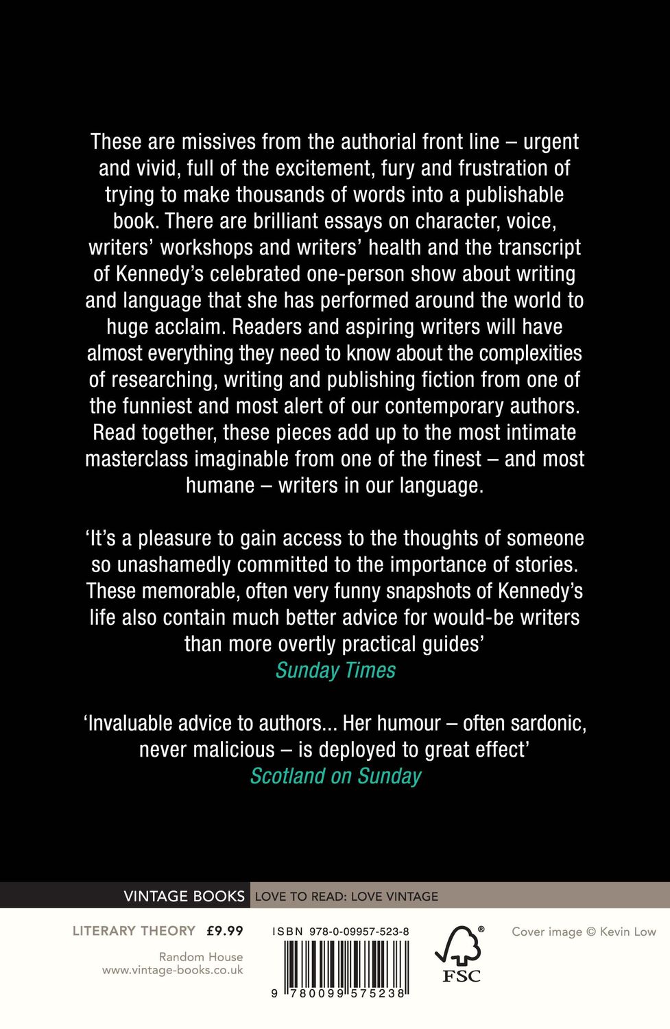 Rückseite: 9780099575238 | On Writing | A. L. Kennedy | Taschenbuch | 357 S. | Englisch | 2014